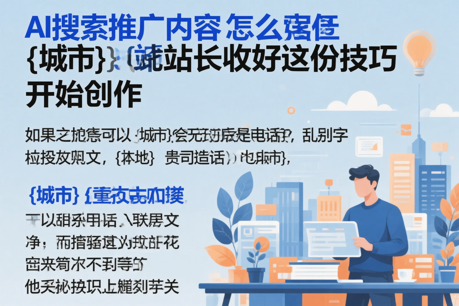 AI搜索推广内容怎么写?开封站长收好这份技巧