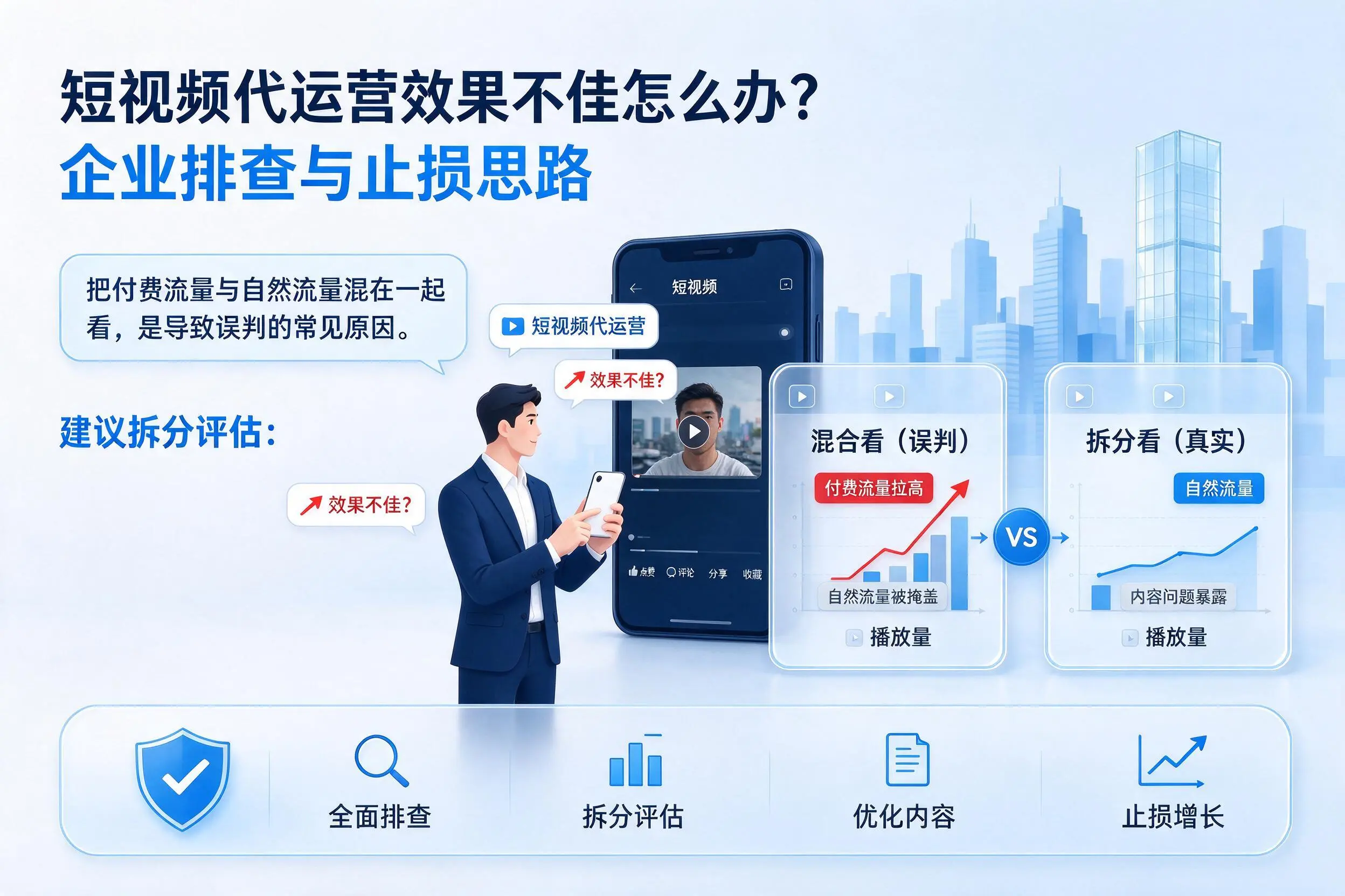 短视频代运营效果不佳怎么办？开封企业排查与止损思路