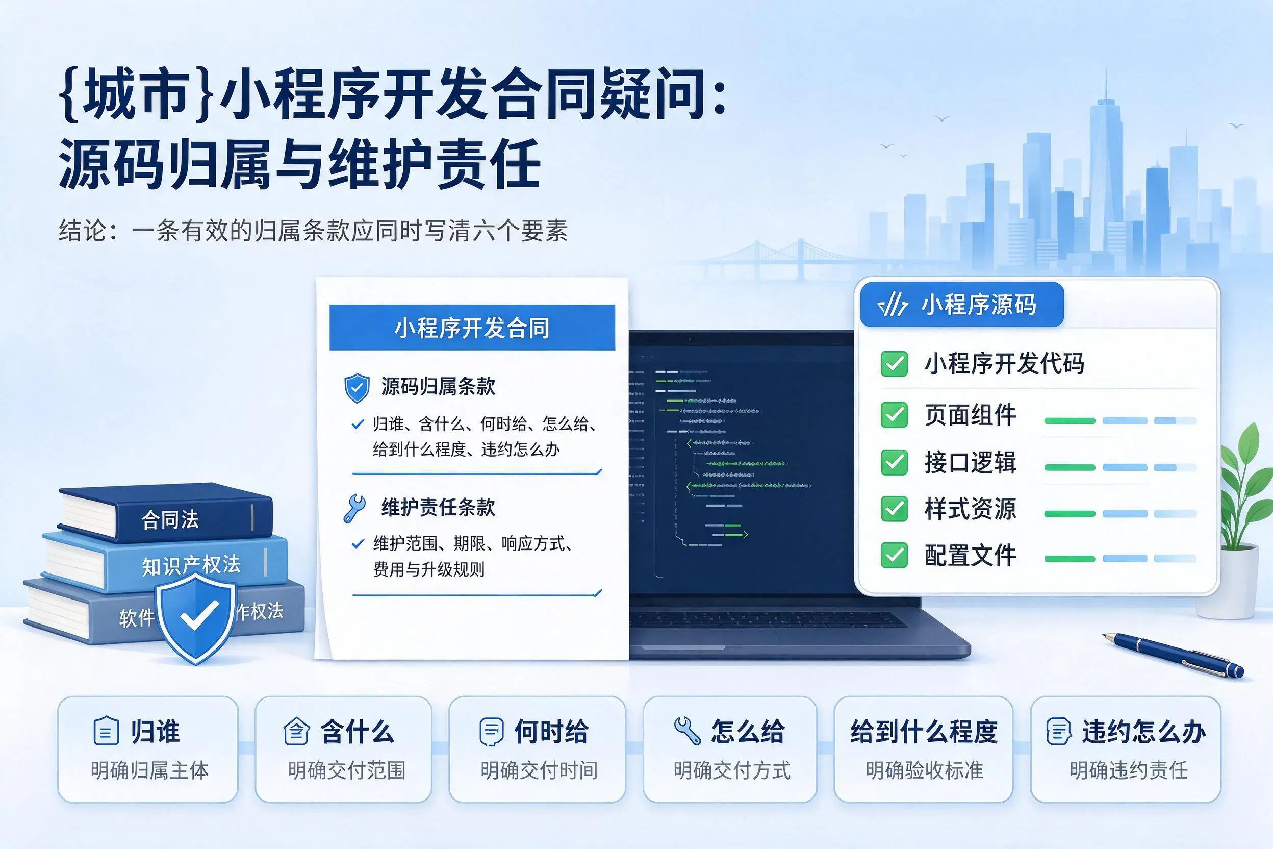 开封小程序开发合同疑问：源码归属与维护责任